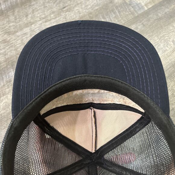 Little League Umpire Hat Snapback Navy Vintage Made in USA Rare Mesh Foam Cap - Picture 6 of 8